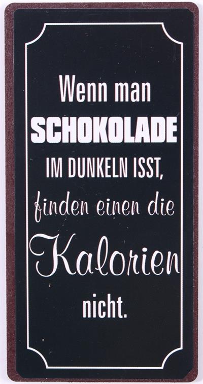 Kühlschrankmagnet: Wenn man Schokolade.... - pilzessono.shop - zauberhafte Kinderdinge