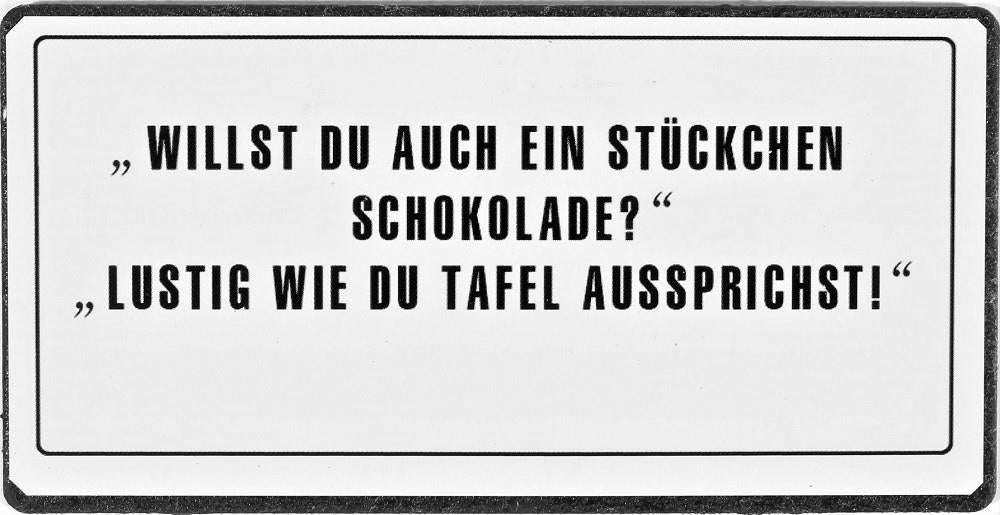 Kühlschrankmagnet "Willst Du auch ein Stückchen Schoko...." - pilzessono.shop - zauberhafte Kinderdinge