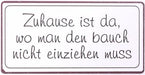 Kühlschrankmagnet : Zuhause ist da, wo man den Bauch nicht einziehen muss - pilzessono.shop - zauberhafte Kinderdinge