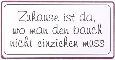 Kühlschrankmagnet : Zuhause ist da, wo man den Bauch nicht einziehen muss - pilzessono.shop - zauberhafte Kinderdinge