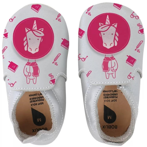 Lederpatschen "silver unicorn" Einhorn | LIMITED EDITION von Bobux ☆ - pilzessono.shop - zauberhafte Kinderdinge