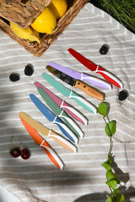 LIMITED EDITION Kiddikutter Messer in cotton candy Barbapapa - pilzessono.shop - zauberhafte Kinderdinge