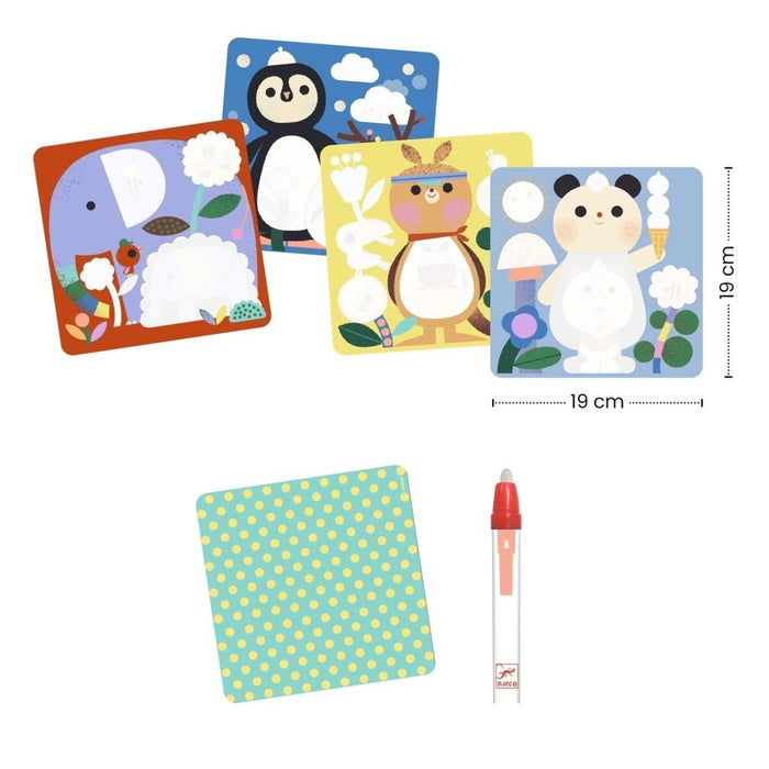 Magisches Ausmalen - Babytiere aus aller Welt - pilzessono.shop - zauberhafte Kinderdinge