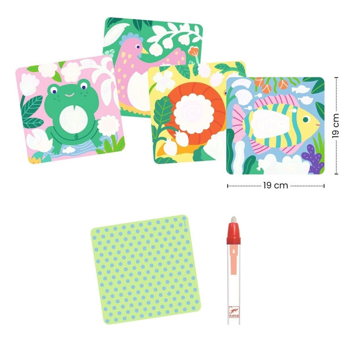 Magisches Ausmalen - Gartentierbabys - pilzessono.shop - zauberhafte Kinderdinge