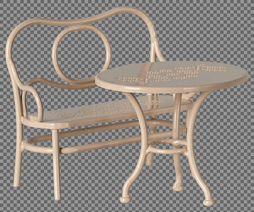 Maileg Café - Set für Mäuse – Groß, Blassrosa - pilzessono.shop - zauberhafte Kinderdinge