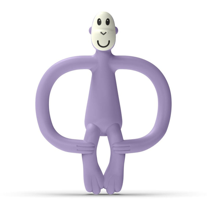Matchstick Monkey Beißring Affe in purple - pilzessono.shop - zauberhafte Kinderdinge