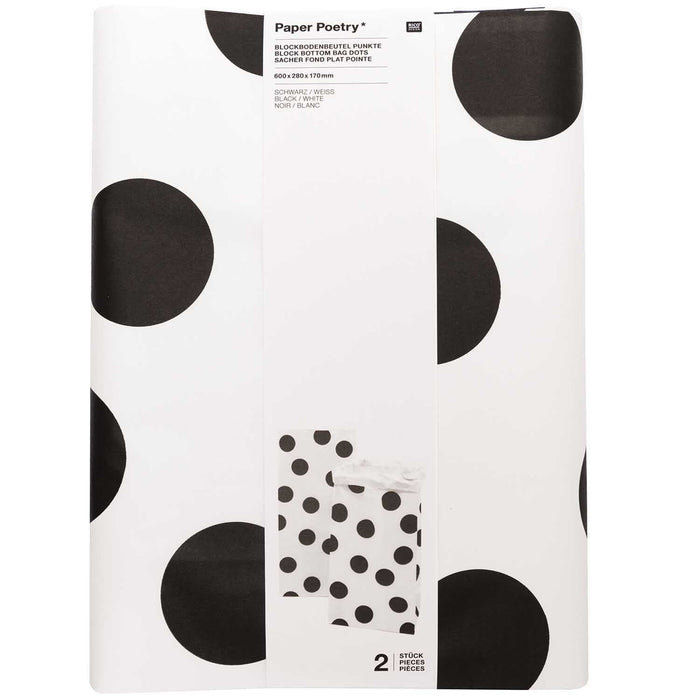 Maxi - Blockbodenbeutel L Punkte - pilzessono.shop - zauberhafte Kinderdinge