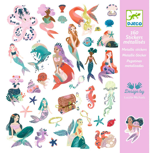 Meerjungfrauen Stickers Metallic - pilzessono.shop - zauberhafte Kinderdinge