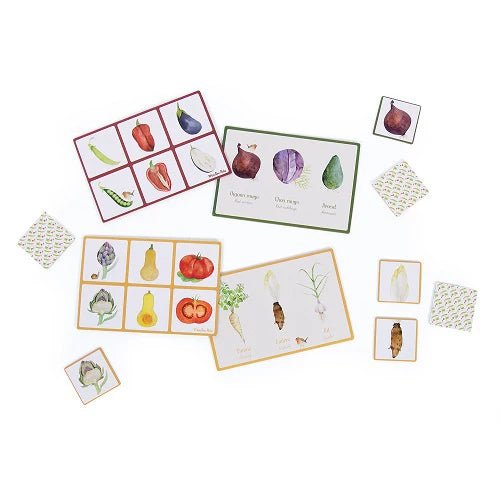 Memory - Spiel + Bingo Mein Gemüse - Memo - Lotto - pilzessono.shop - zauberhafte Kinderdinge