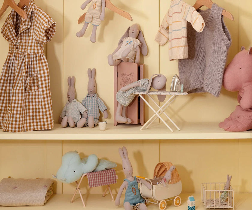 Miniatur - Bügeleisen und Bügelbrett - pilzessono.shop - zauberhafte Kinderdinge