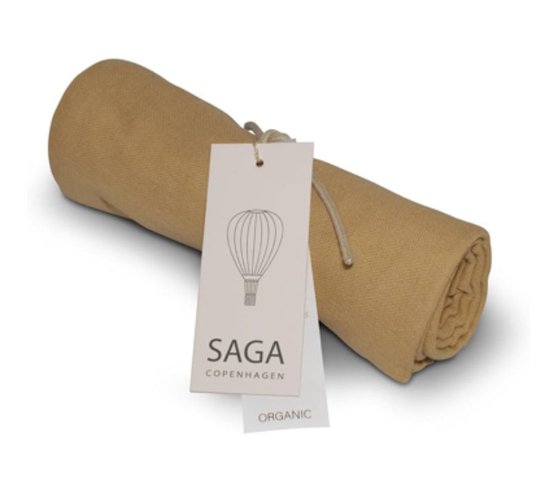 Musselin - Tuch Vidar mustard aus Biobaumwolle 70 x 70 - pilzessono.shop - zauberhafte Kinderdinge