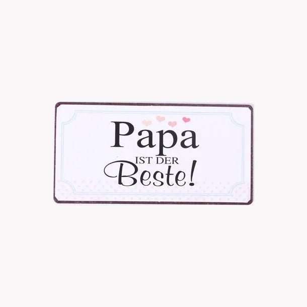 "Papa ist der beste Beste" Kühlschrankmagnet - pilzessono.shop - zauberhafte Kinderdinge