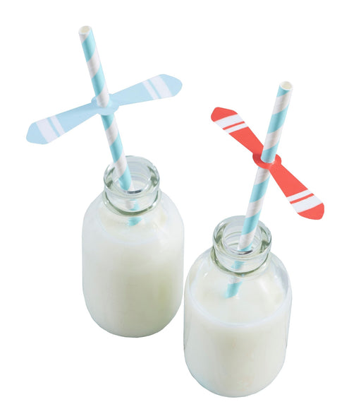 Papierstrohhalme Flugzeug - pilzessono.shop - zauberhafte Kinderdinge