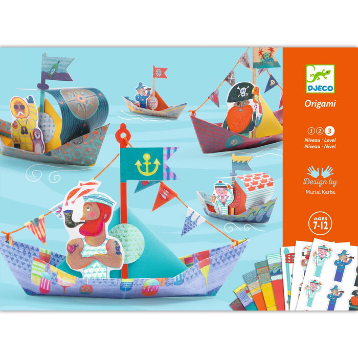 Piraten aus Papier falten von Djeco - pilzessono.shop - zauberhafte Kinderdinge