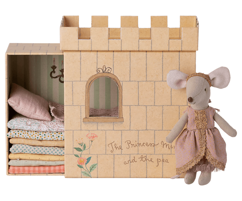 Prinzessin auf der Erbse, große Schwester Maus - pilzessono.shop - zauberhafte Kinderdinge