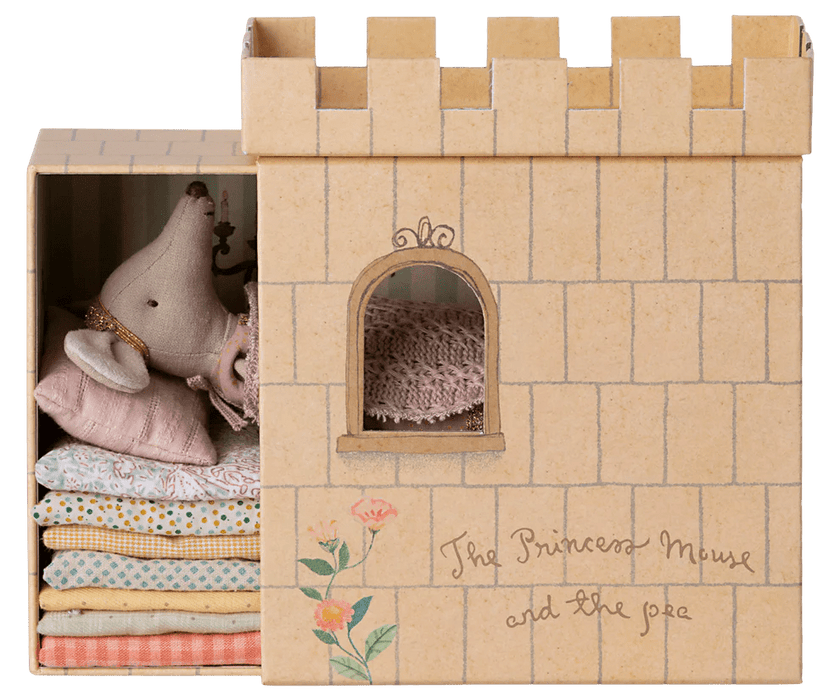 Prinzessin auf der Erbse, große Schwester Maus - pilzessono.shop - zauberhafte Kinderdinge