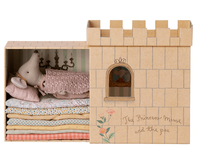 Prinzessin auf der Erbse, große Schwester Maus - pilzessono.shop - zauberhafte Kinderdinge