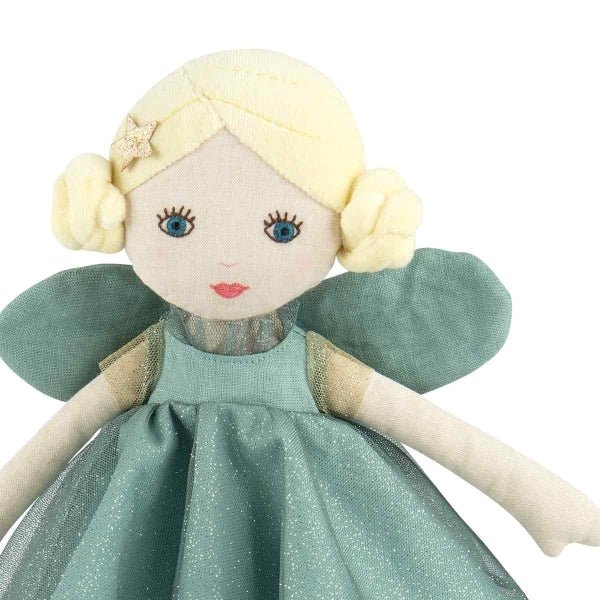 Puppe Ondine grün Les Fées - pilzessono.shop - zauberhafte Kinderdinge