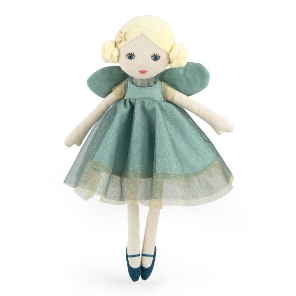 Puppe Ondine grün Les Fées - pilzessono.shop - zauberhafte Kinderdinge