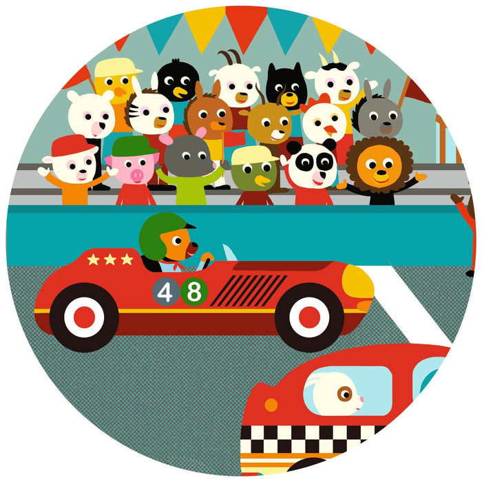 Puzzle Silhouette - das Rennauto - pilzessono.shop - zauberhafte Kinderdinge