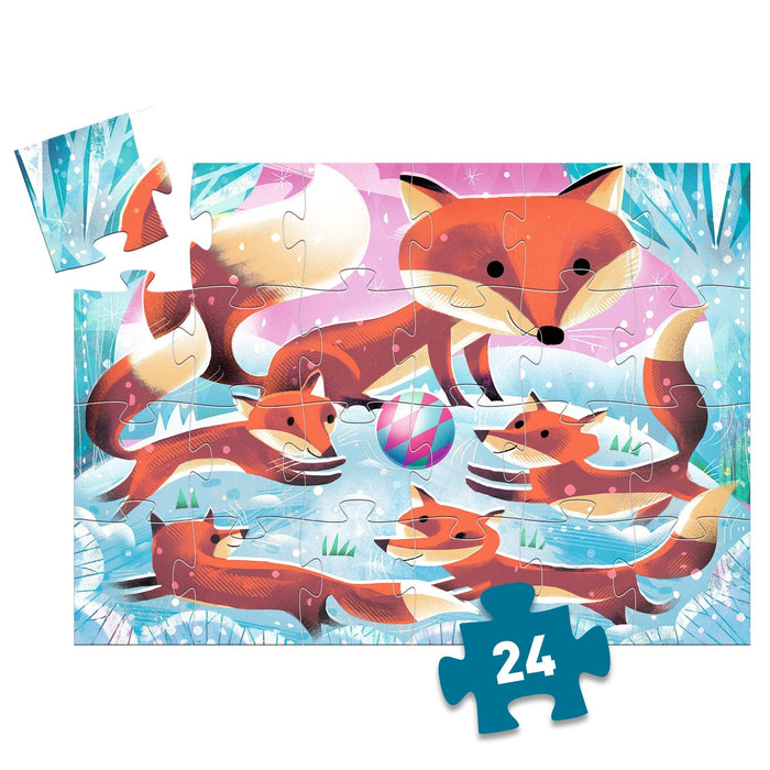 Puzzle Silhouette - Ginger, der kleine Fuchs - pilzessono.shop - zauberhafte Kinderdinge