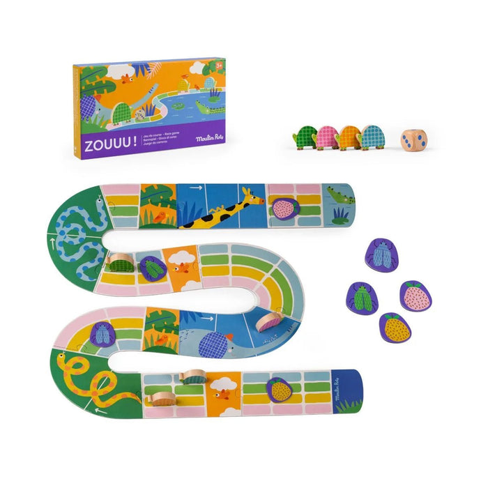 Rennspiel ZOUUU von Moulin Roty - pilzessono.shop - zauberhafte Kinderdinge
