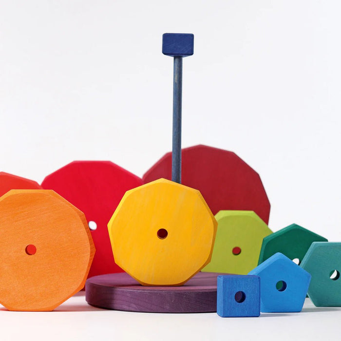 riesiger geometrischer Scheibenturm - pilzessono.shop - zauberhafte Kinderdinge