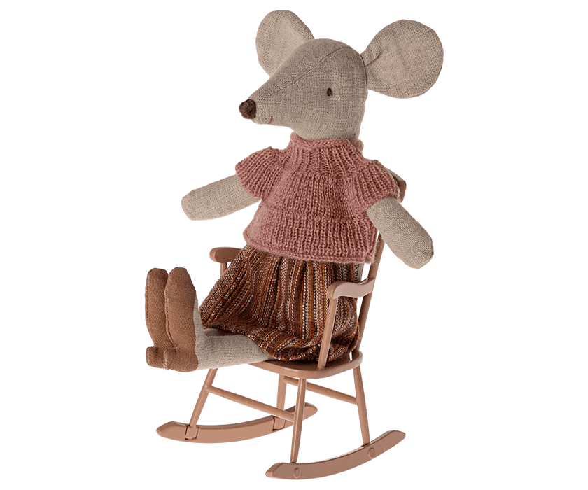 Schaukelstuhl, Maus - Dunkel Powder - pilzessono.shop - zauberhafte Kinderdinge