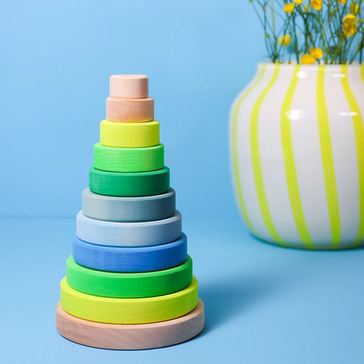 Scheibenturm Neongrün - pilzessono.shop - zauberhafte Kinderdinge