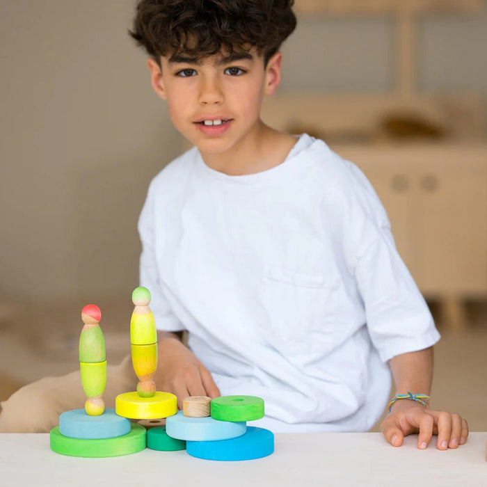 Scheibenturm Neongrün - pilzessono.shop - zauberhafte Kinderdinge