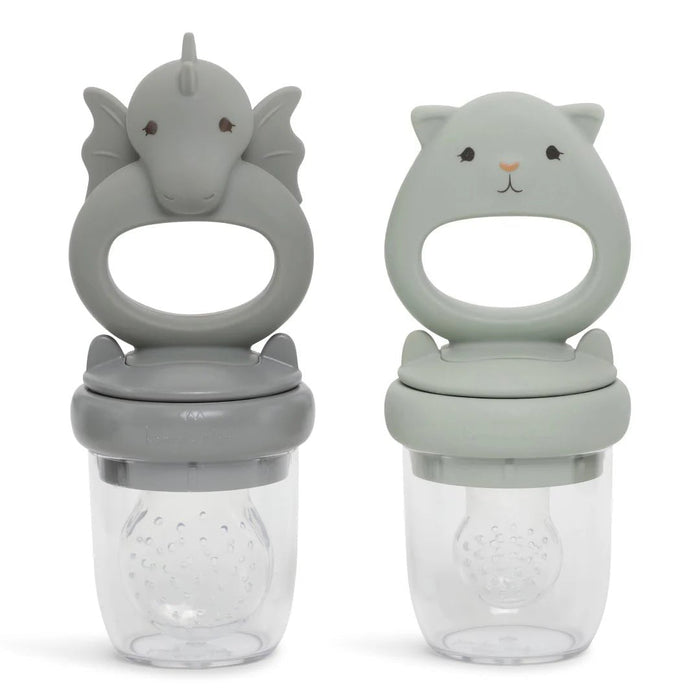 ♡ Silikonschnuller | Fütterschnuller im 2er Pack Drache in Whale & L‘eau von Konges Slojd - pilzessono.shop - zauberhafte Kinderdinge