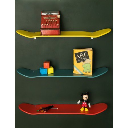 Skateboard Wandregal - pilzessono.shop - zauberhafte Kinderdinge