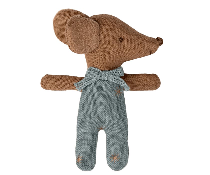 Sleepy wakey baby maus in der Streichholzschachtel in blau - pilzessono.shop - zauberhafte Kinderdinge
