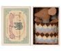 Sleepy wakey baby maus in der Streichholzschachtel in blau - pilzessono.shop - zauberhafte Kinderdinge