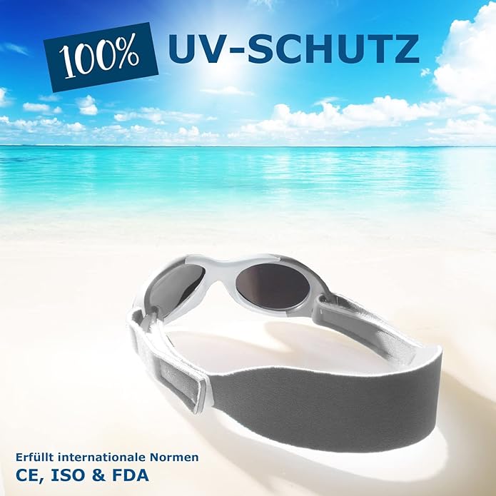 Sonnenbrille Baby in Grau - pilzessono.shop - zauberhafte Kinderdinge