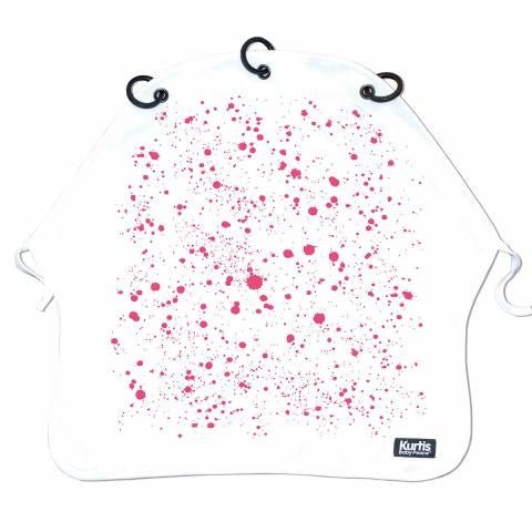 Splash pink Pram Curtain von Kurtis von der Pilzessin - pilzessono.shop - zauberhafte Kinderdinge