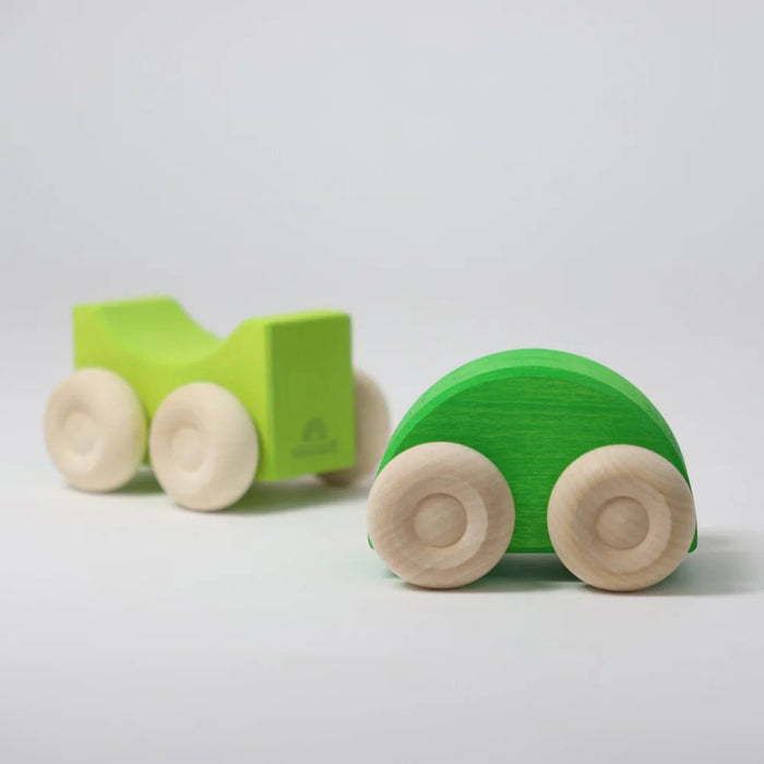 Stapel - Autos grün - pilzessono.shop - zauberhafte Kinderdinge