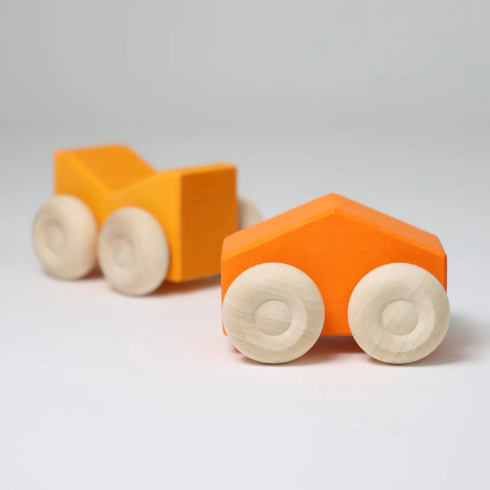 Stapel - Autos orange - pilzessono.shop - zauberhafte Kinderdinge