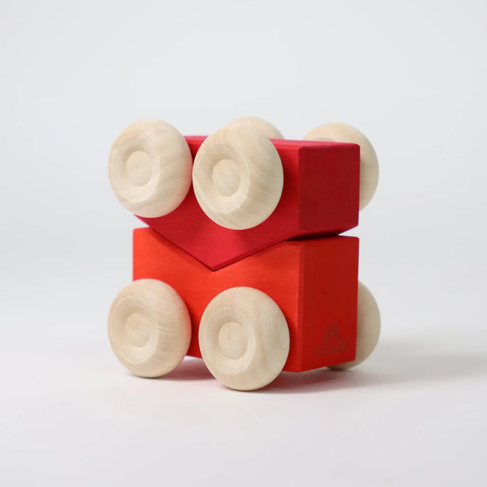 Stapelautos Rot - pilzessono.shop - zauberhafte Kinderdinge