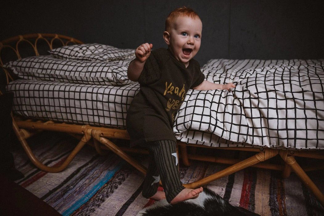 Star Leggings in Khaki - pilzessono.shop - zauberhafte Kinderdinge
