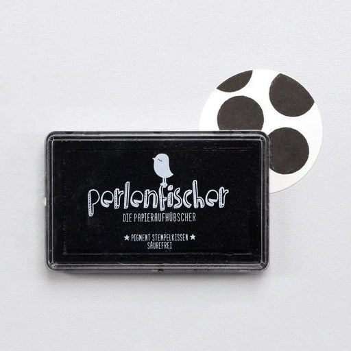 Stempelkissen schwarz von Perlenfischer - pilzessono.shop - zauberhafte Kinderdinge