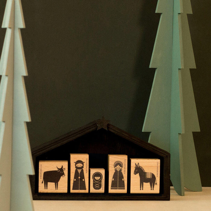 Stempelset Weihnachtskrippe - pilzessono.shop - zauberhafte Kinderdinge