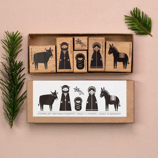 Stempelset Weihnachtskrippe - pilzessono.shop - zauberhafte Kinderdinge