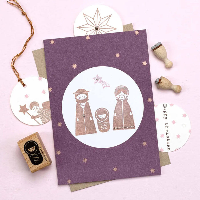 Stempelset Weihnachtskrippe - pilzessono.shop - zauberhafte Kinderdinge