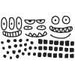 Wandsticker Mix and Match Monster - pilzessono.shop - zauberhafte Kinderdinge