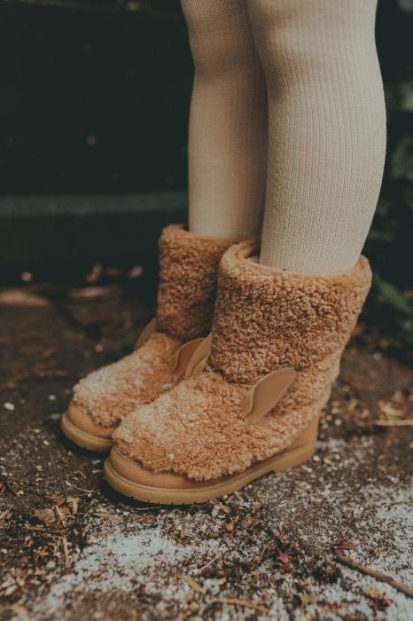 ⋙ Winterschuhe Irfi | Alpaka aus Leder von Donsje ♡ - pilzessono.shop - zauberhafte Kinderdinge