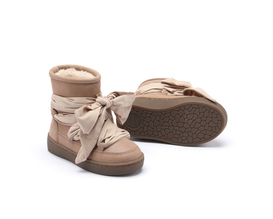 ⋙ Winterstiefel "Ganza" Lining Hazelnut Leather von Donsje ♡ - pilzessono.shop - zauberhafte Kinderdinge