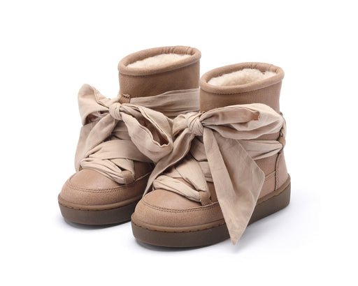 ⋙ Winterstiefel "Ganza" Lining Hazelnut Leather von Donsje ♡ - pilzessono.shop - zauberhafte Kinderdinge