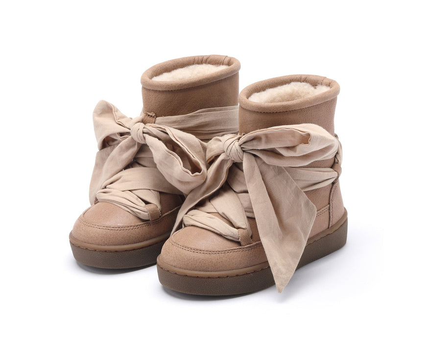 ⋙ Winterstiefel "Ganza" Lining Hazelnut Leather von Donsje ♡ - pilzessono.shop - zauberhafte Kinderdinge
