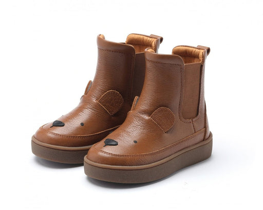 ⋙ Winterstiefel "Thuru" Classic Bear in Cognac Leather aus Leder von Donsje ♡ - pilzessono.shop - zauberhafte Kinderdinge